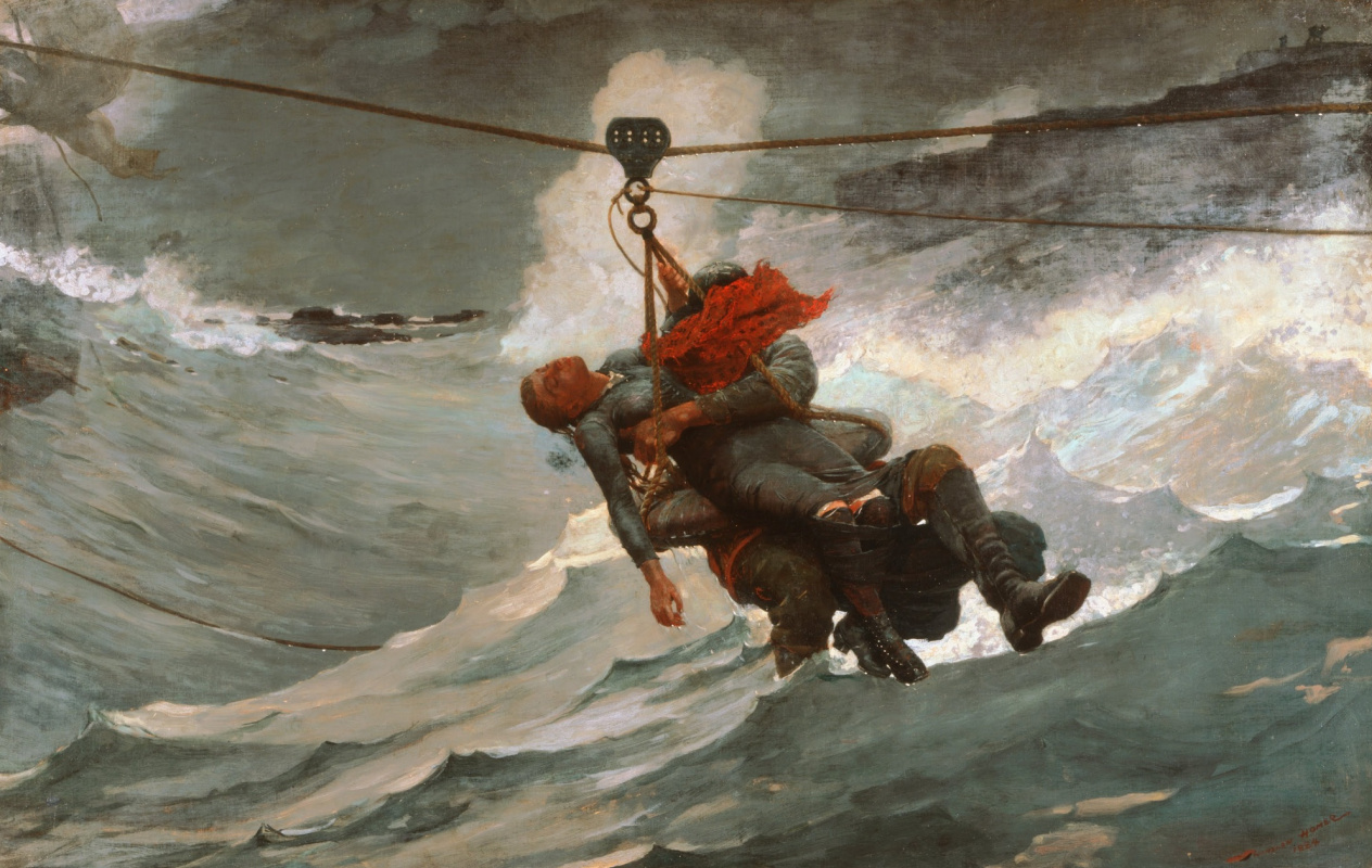 Winslow Homer. Life line