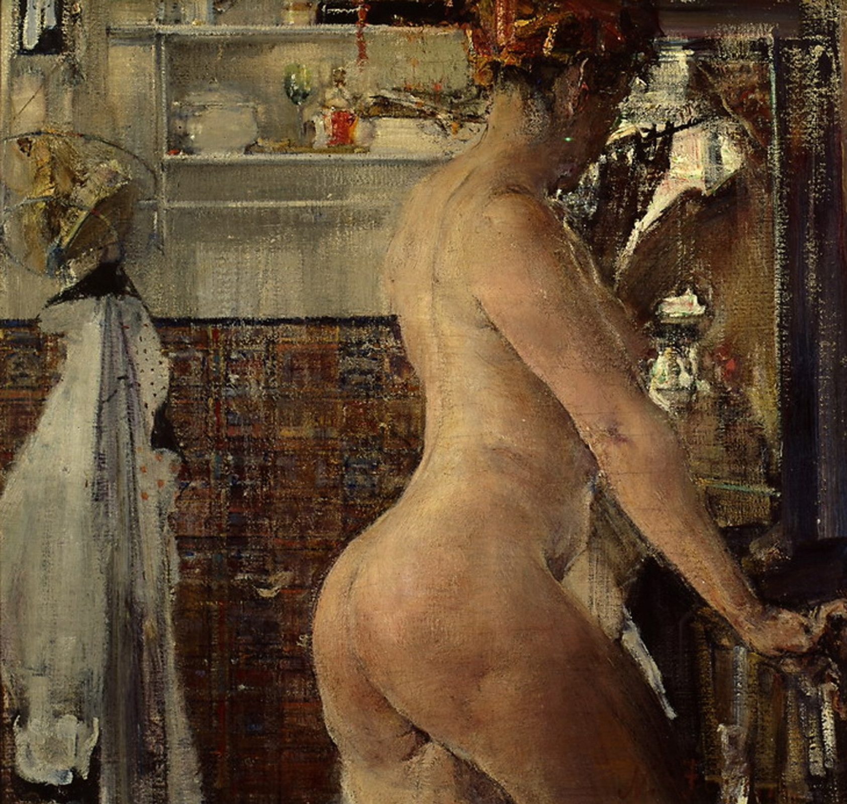 Nikolay Ivanovich Feshin Desnuda en el baño, 1923, 70×66 cm: Descripción de  la obra | Arthive