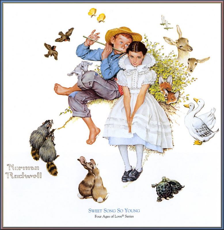 Norman Rockwell. Sweet song of youth