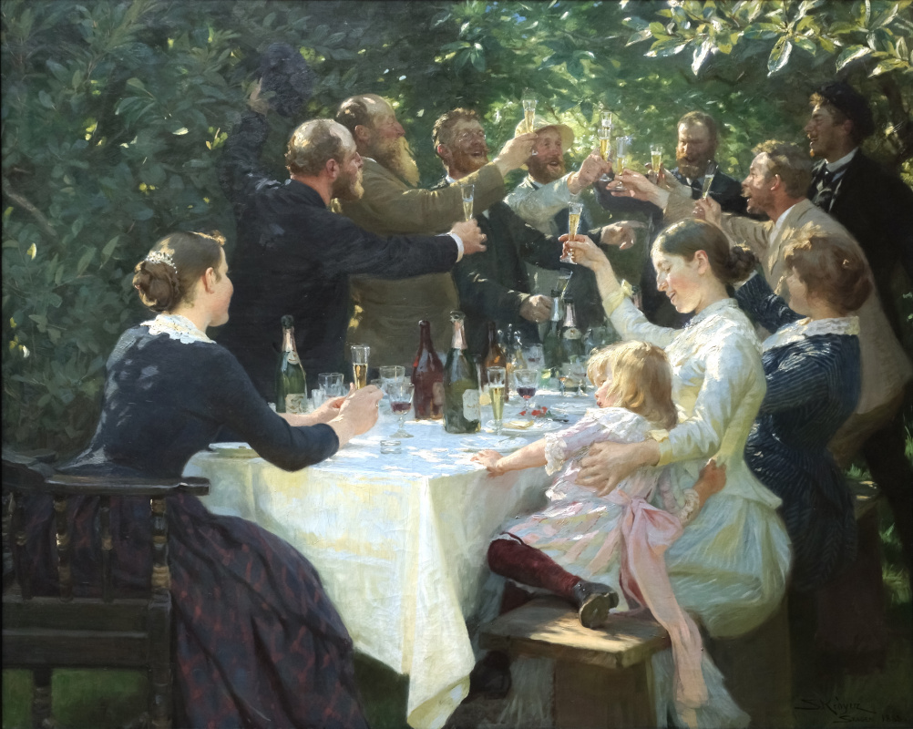 Peder Severin Krøyer. Hip-hip-Hooray!