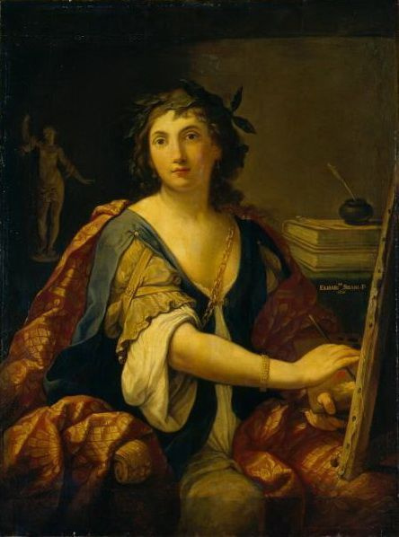 Elizabethta Sirani. Alegoría de la pintura (autorretrato)