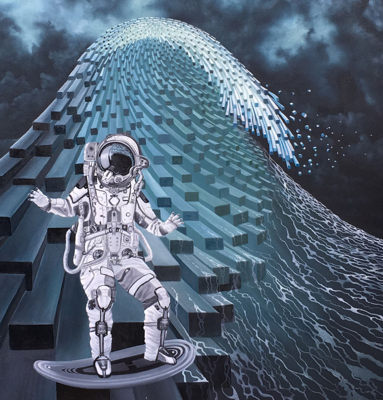 Surfing in space