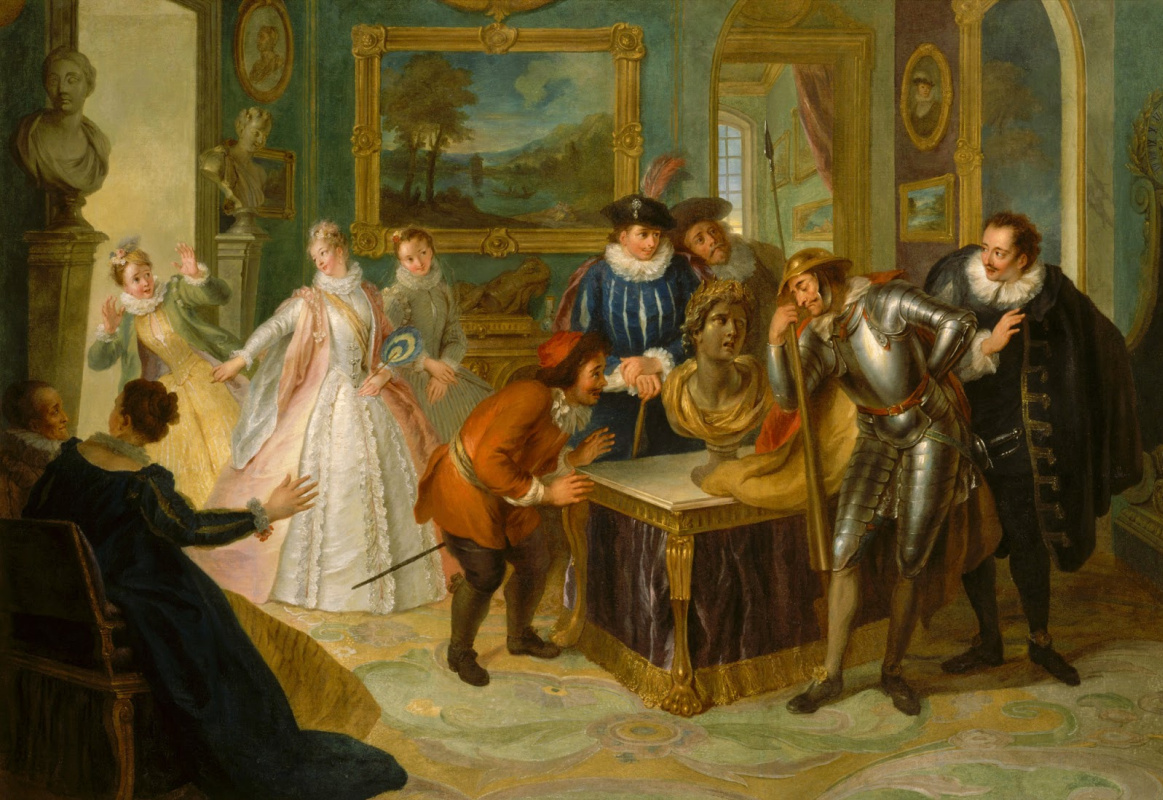 Charles-Antoine Coypel. Don Quixote in the house of don Antonio Moreno