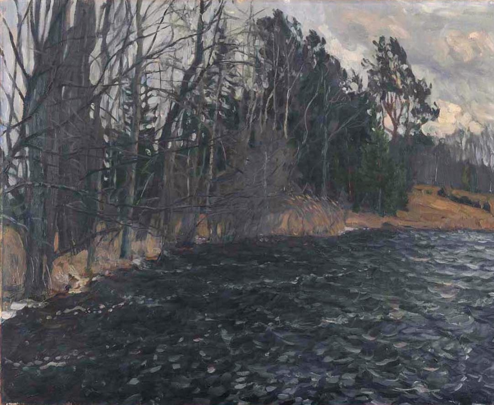 Stanislav Yulianovich Zhukovsky. Ufer des Flusses