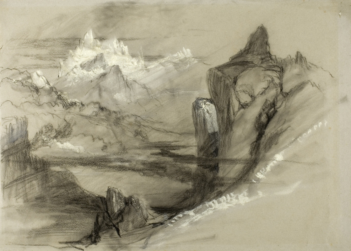John Ruskin. Mountain landscape