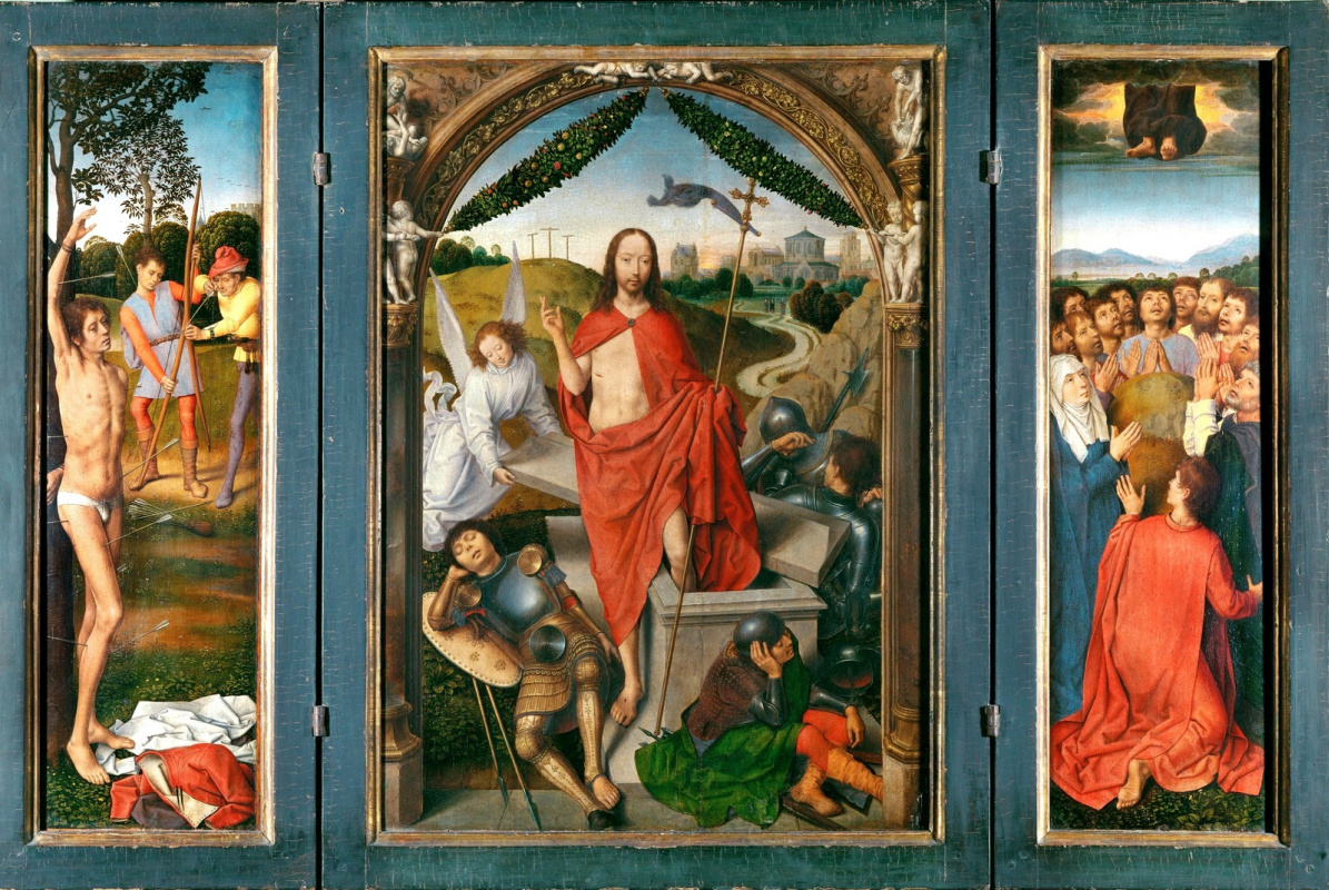 Hans Memling. Triptych of the Resurrection of Christ