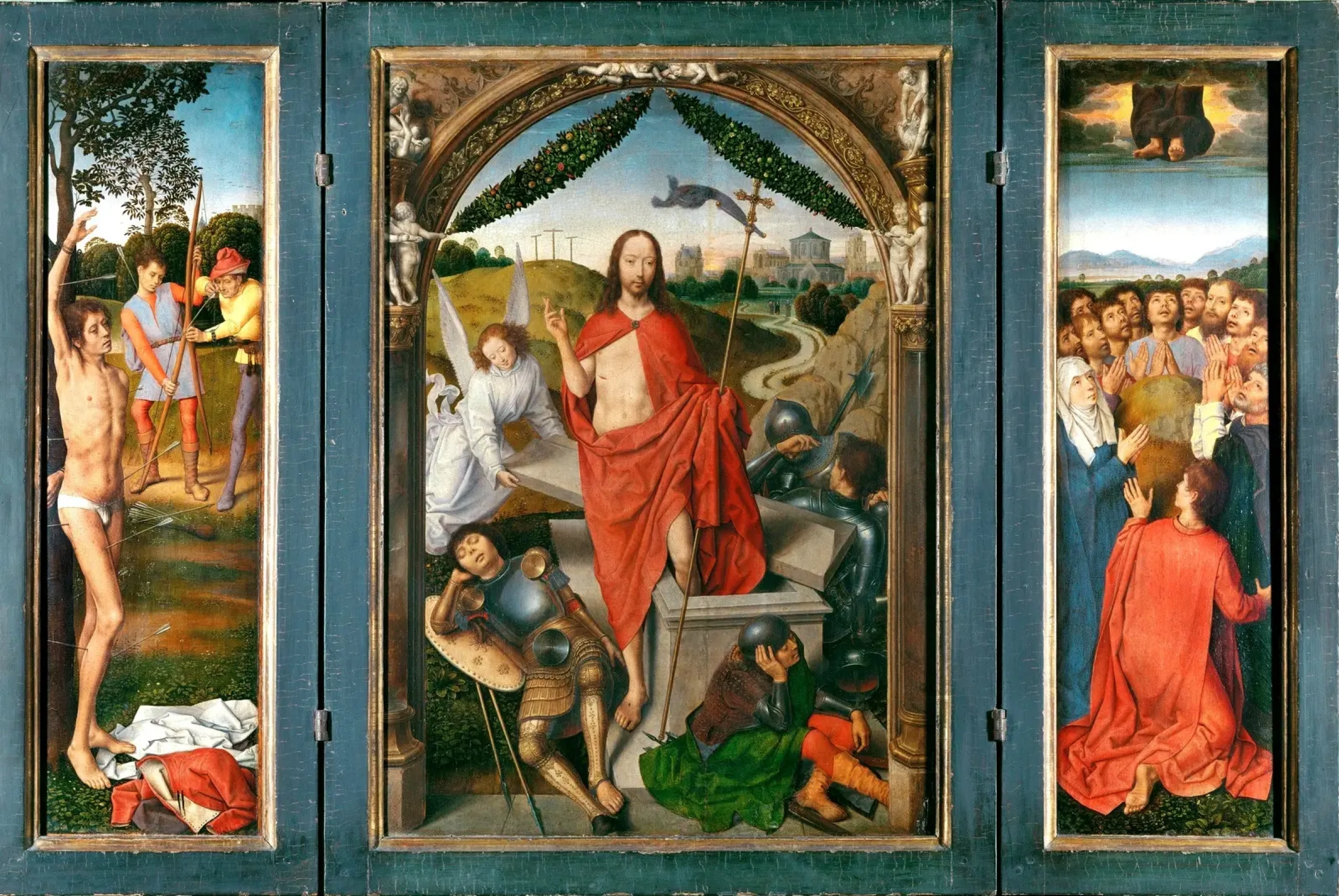Hans Memling. Triptych of the Resurrection of Christ