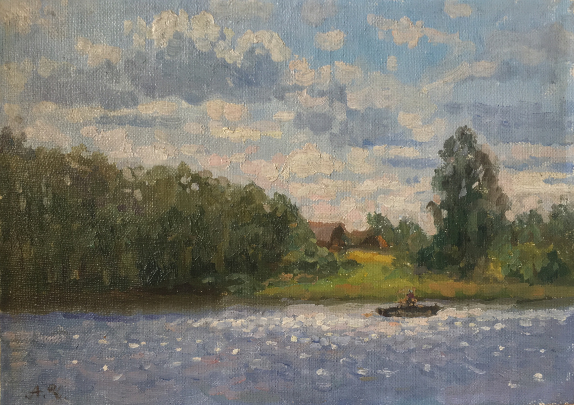 Aleksandr Chagadaev. On the lake