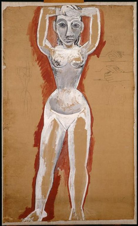 Pablo Picasso. Sketch for "Avignon maidens"