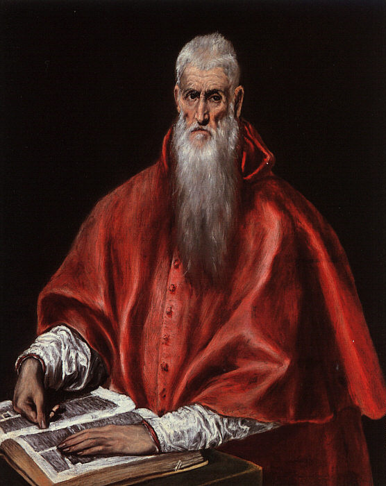 Domenico Theotokopoulos (El Greco). St. Jerome as Cardinal