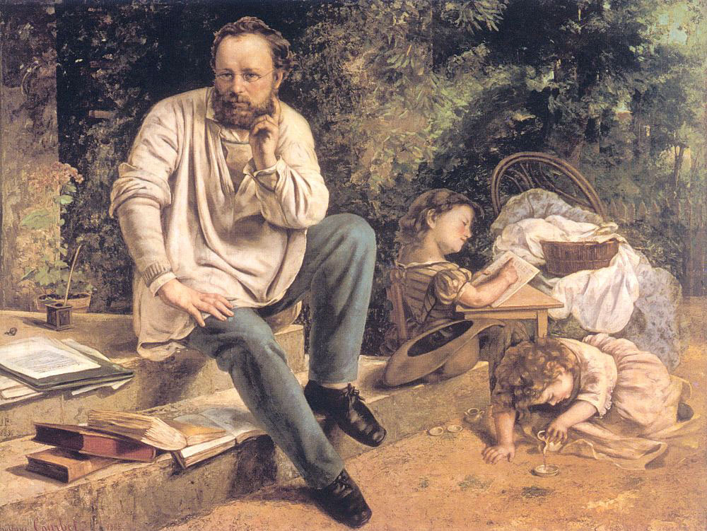 Gustave Courbet. Portrait Of Proudhon