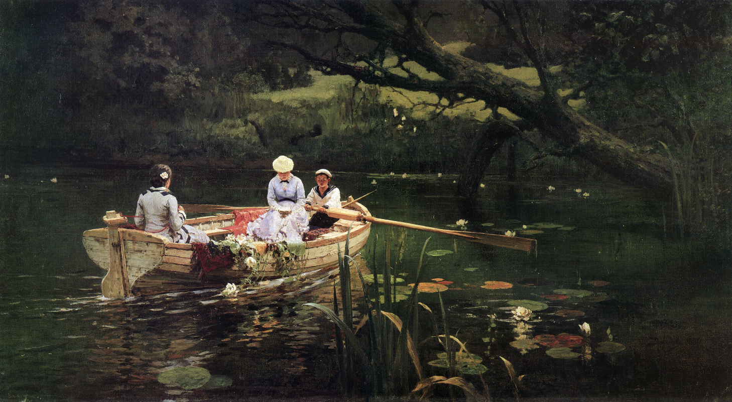 Vasily Polenov. On the boat. Abramtsevo