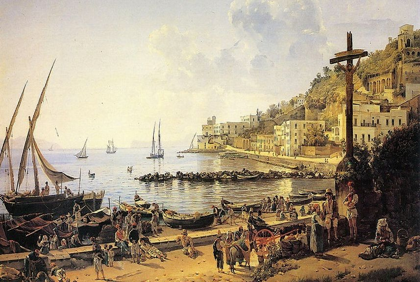 Sylvester Feodosievich Shchedrin. Quay Mergellina in Naples