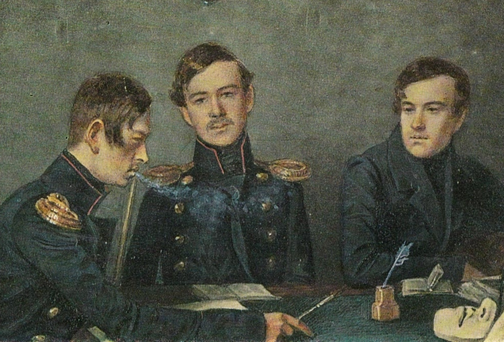 Групповой портрет Андрея, Григория и Александра Васильевичей Дружининых