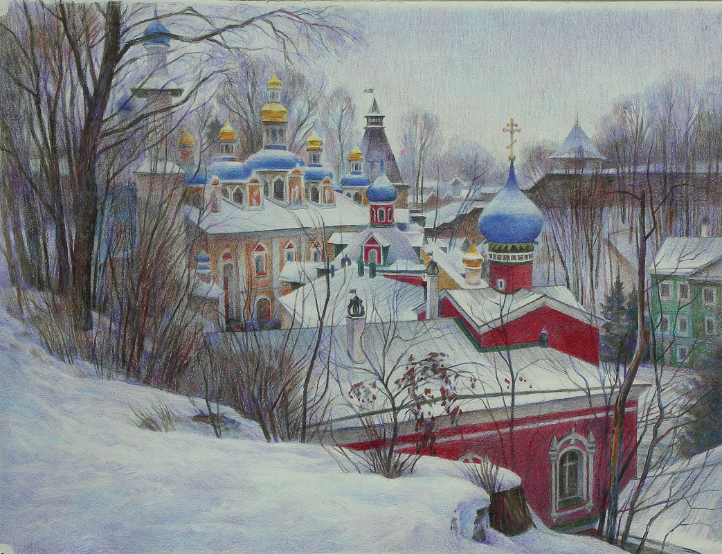 Oleg Borisovich Zakharov. The January pattern. ( Pechory ) unfinished.