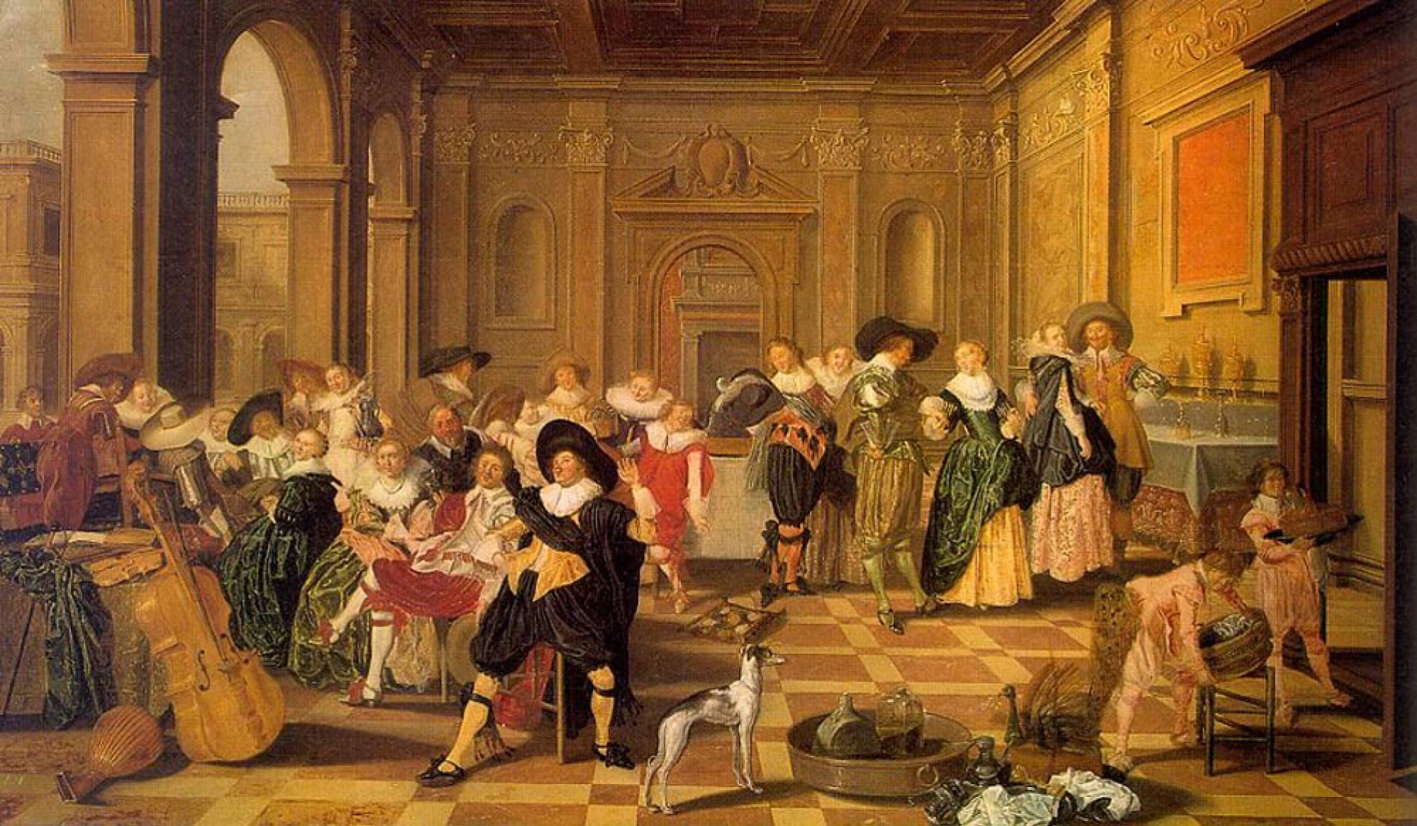 Banquet Scene In A Renaissance Hall By Dirk Huls History