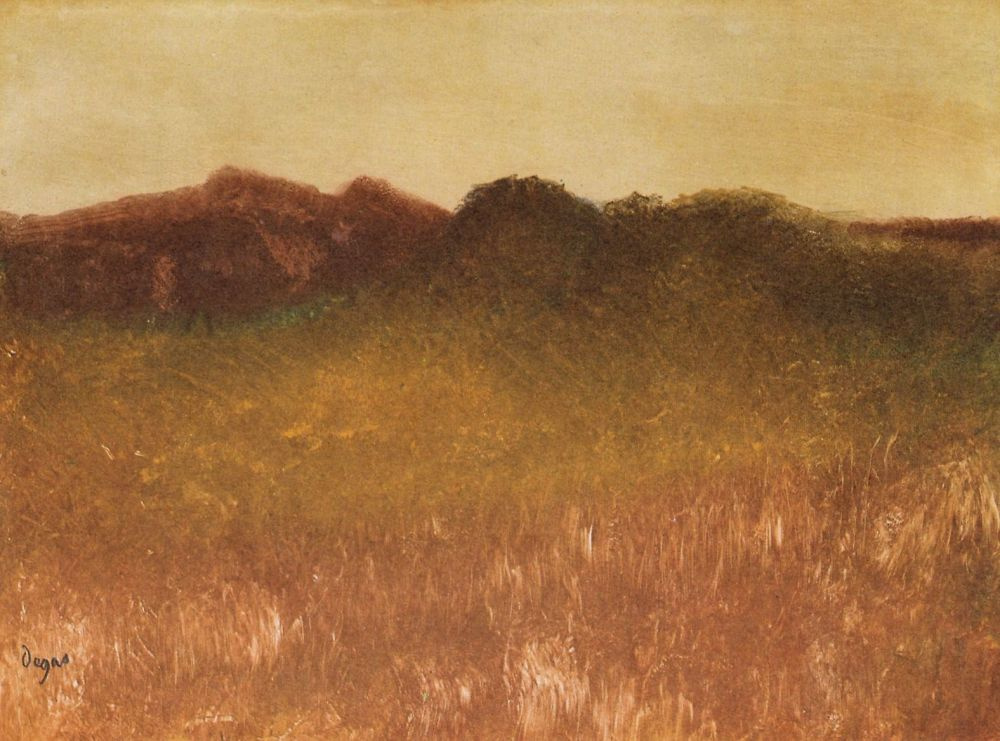Эдгар Дега. Пейзаж с ясным небом