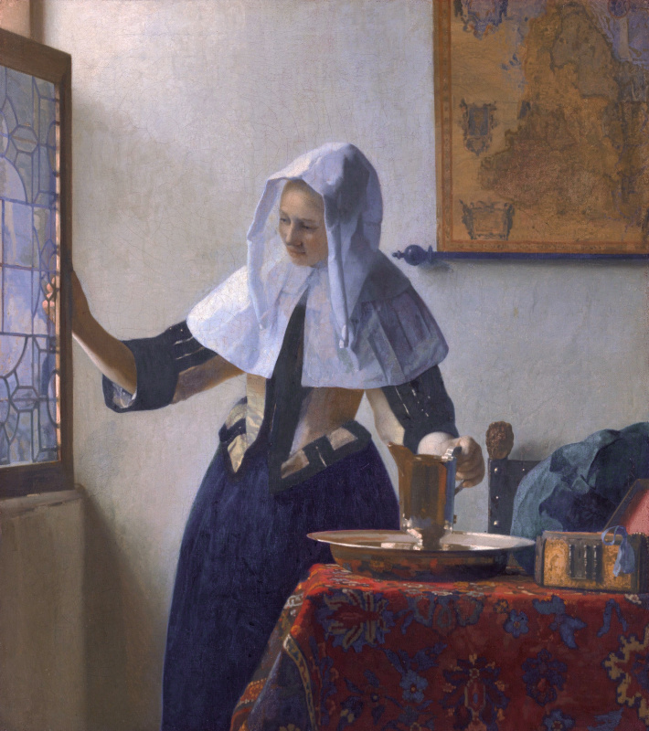 Jan Vermeer. A young woman with a water jug