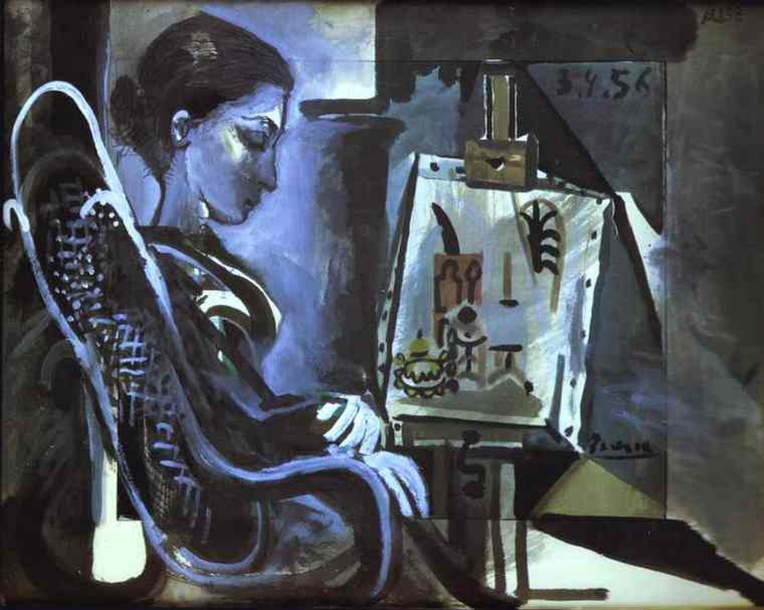 Jacqueline in the Studio, 1957, 81×64 cm by Pablo Picasso: History