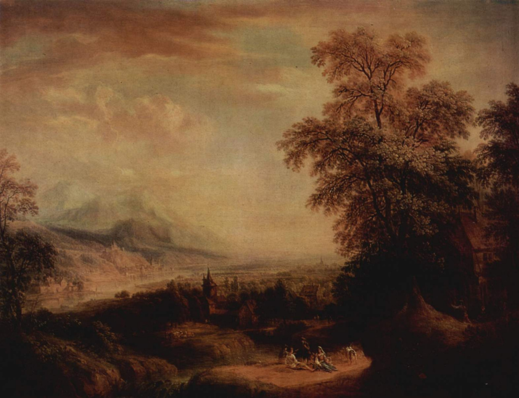 Christian Georg Schütz. Mountain landscape