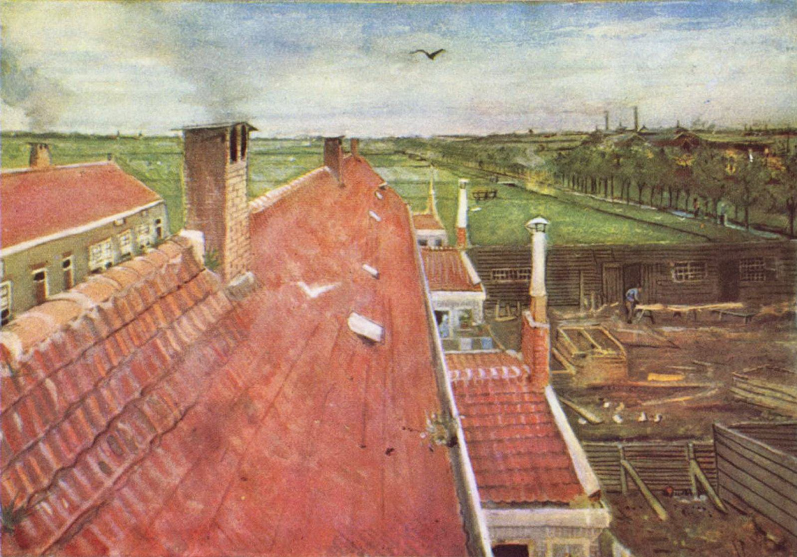 Vincent van Gogh. The roof, the view from the Studio of van Gogh