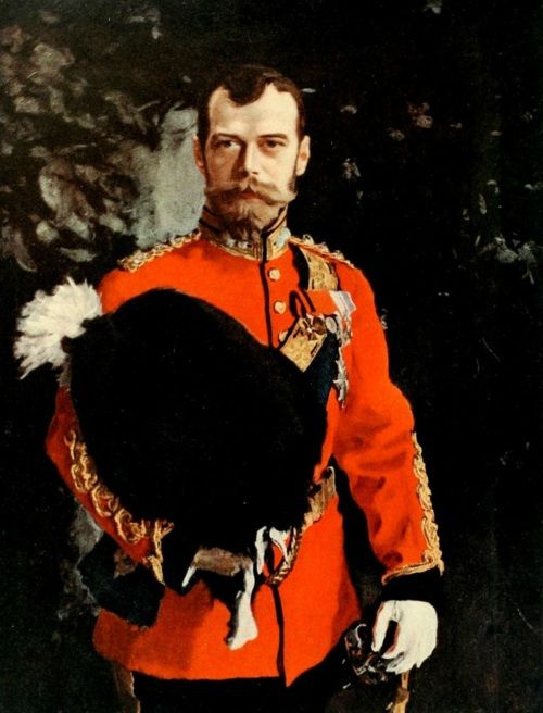 Valentin Aleksandrovich Serov. Portrait of Emperor Nicholas II in the uniform of the Royal Scottish 2nd Dragoon Regiment