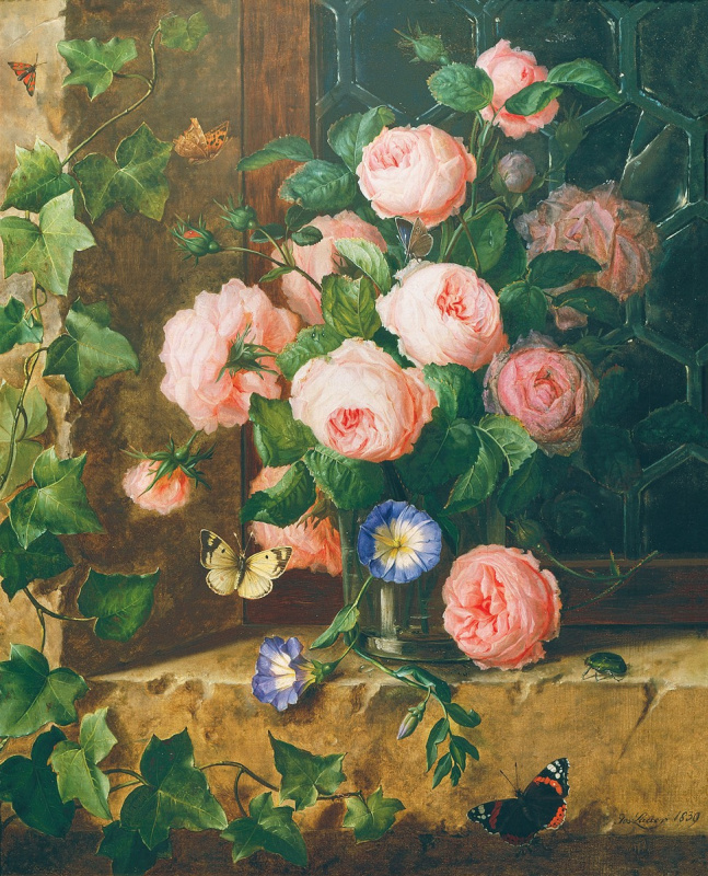 Йозеф Лауэр. Натюрморт с цветами