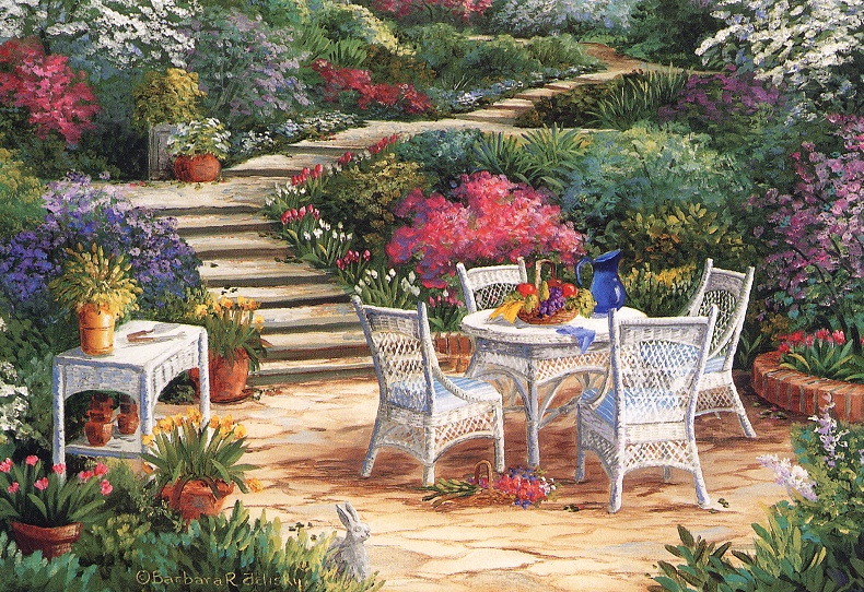 Barbara Feliski. Gazebo in the garden