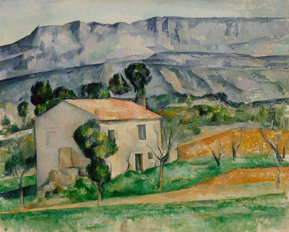 Paul Cezanne. The house opposite mount Sainte-Victoire, near Gardanne