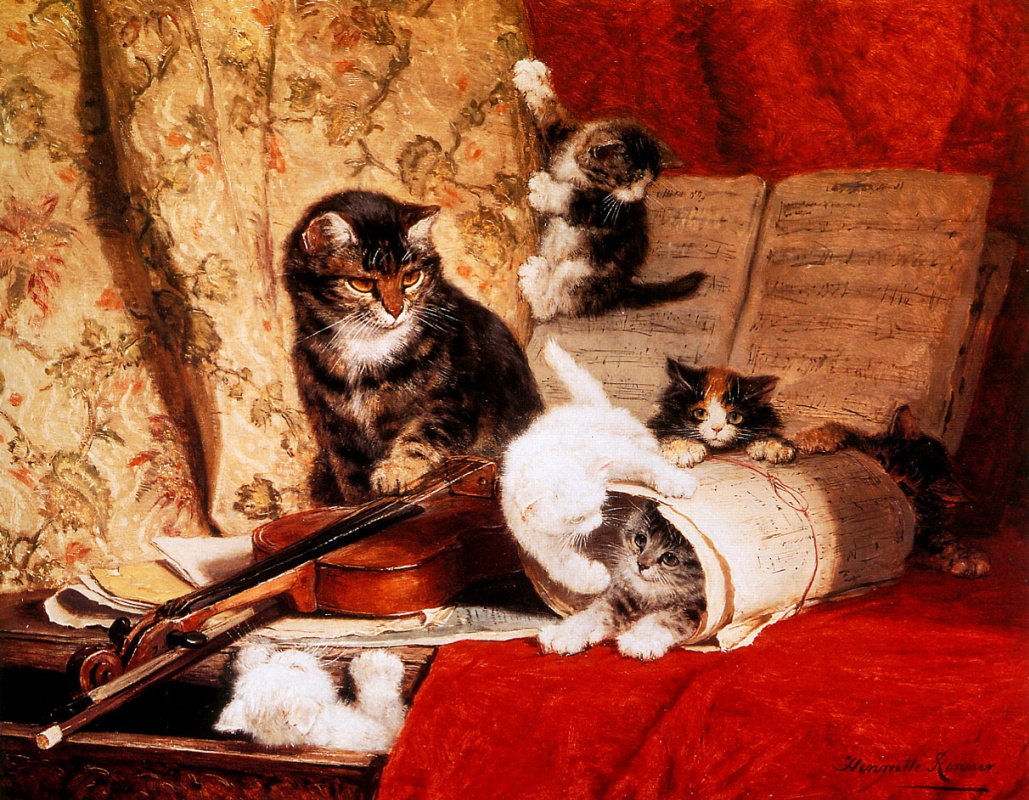 Henrietta Ronner Knip. Music lesson