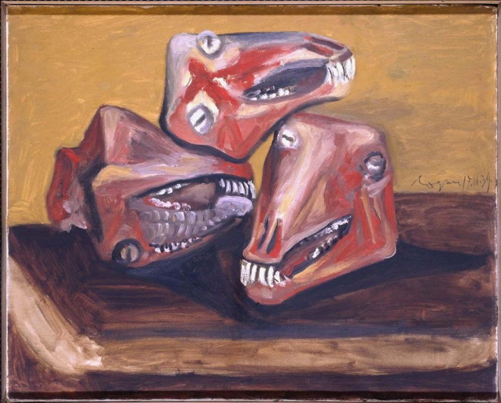 Pablo Picasso. Three RAM's heads