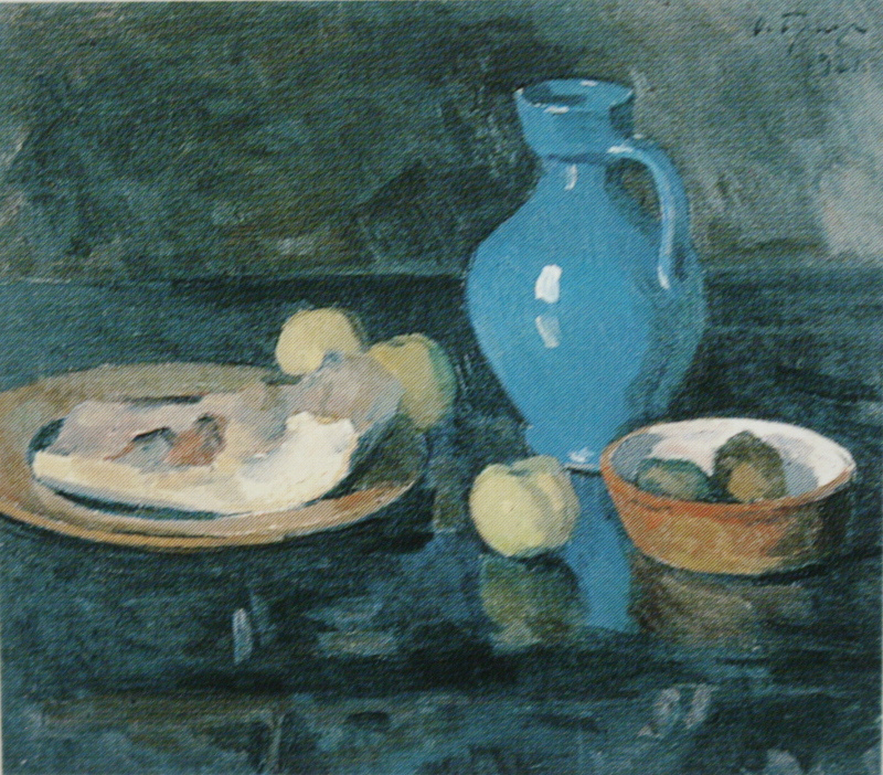 Osip Emmanuilovich (Joseph) Braz. Still life with a blue jug. 1921