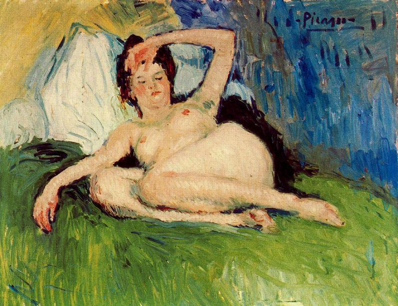 Pablo Picasso. Reclining Nude (Jane)