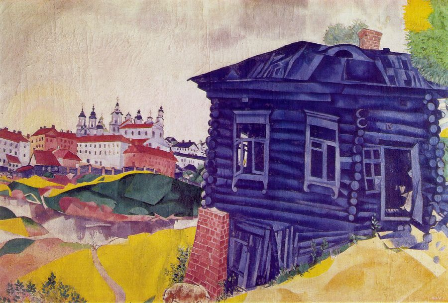 Marc Chagall. Blue house