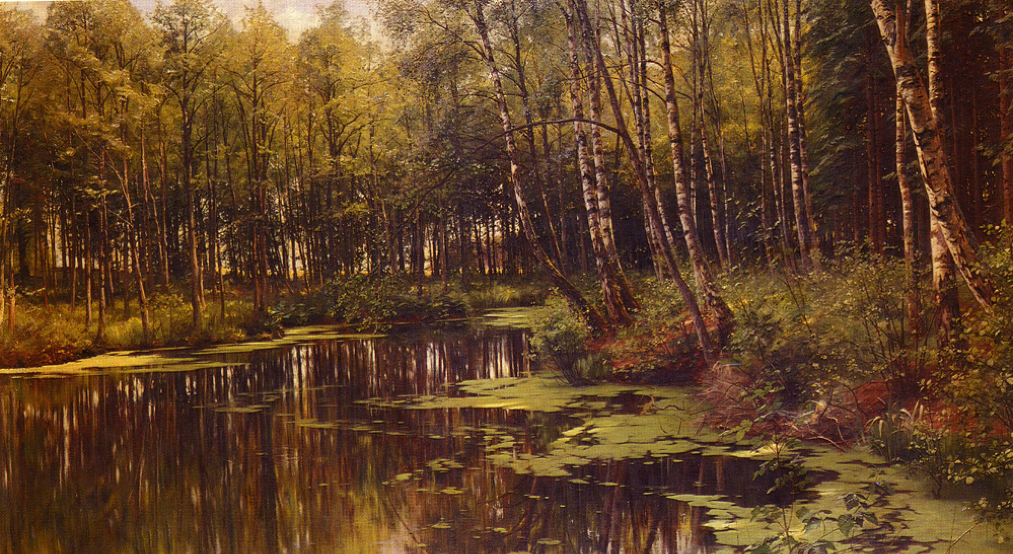 Forest pond by Peder Mørk Mønsted: History, Analysis & Facts | Arthive