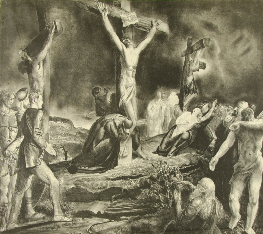 George Wesley Bellows. 基督被钉十字架