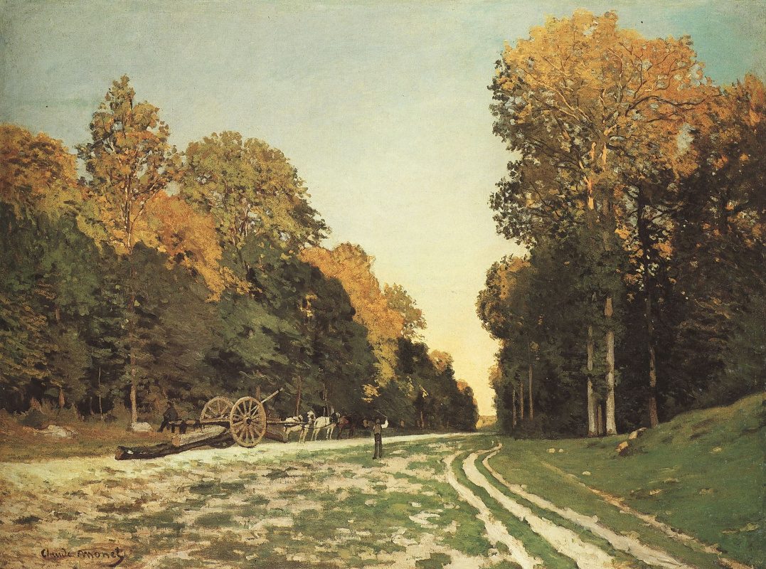 Claude Monet. Route de Chailly en forêt de Fontainebleau