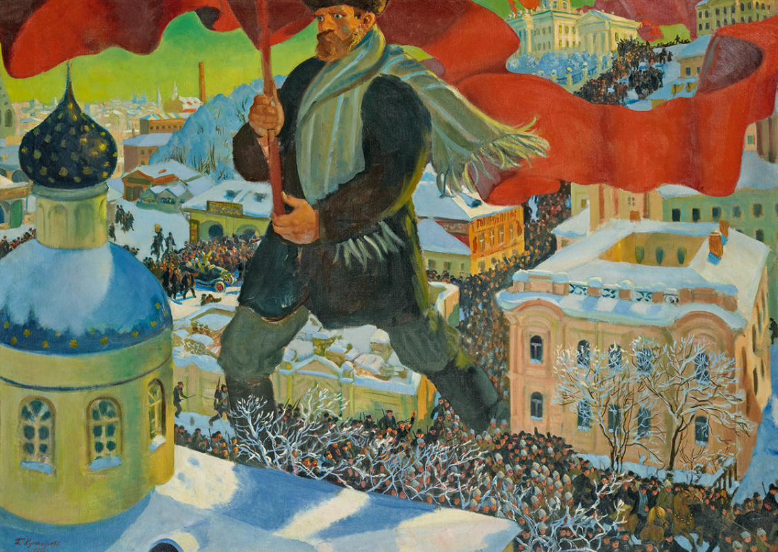 Boris Mikhailovich Kustodiev. 布尔什维克