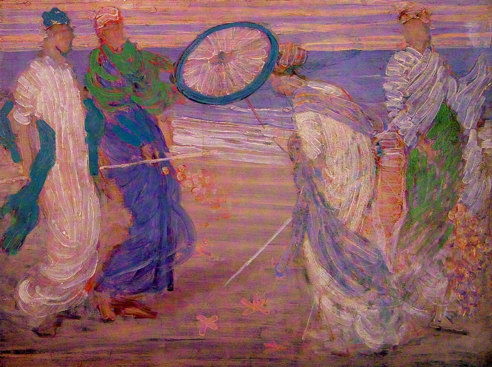 James Abbot McNeill Whistler. Symphony in blue and pink