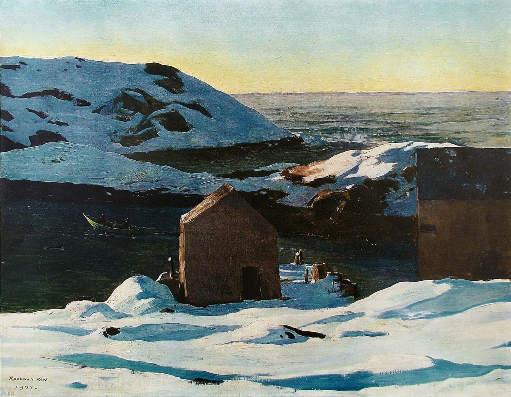 Rockwell Kent. Winter. Island Monhegan