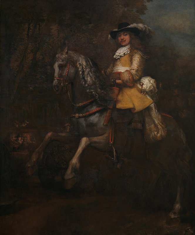 Rembrandt Harmenszoon van Rijn. Portrait of Frederick Rila mountains on horseback