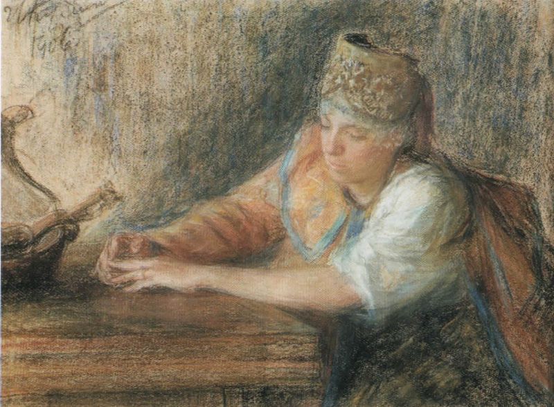 Иван Семенович Куликов. Задумалась. 1906