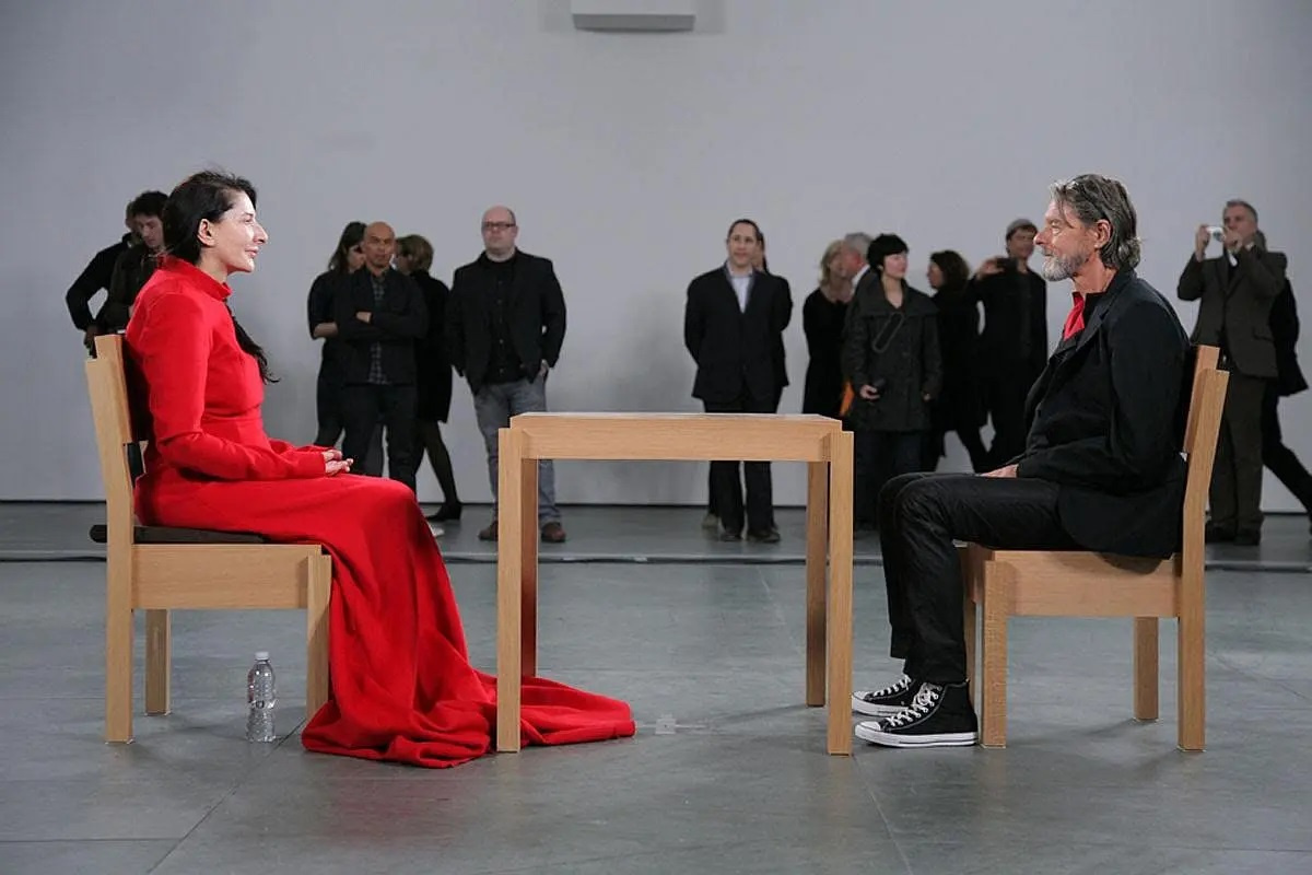 Marina Abramovich. Artist's presence