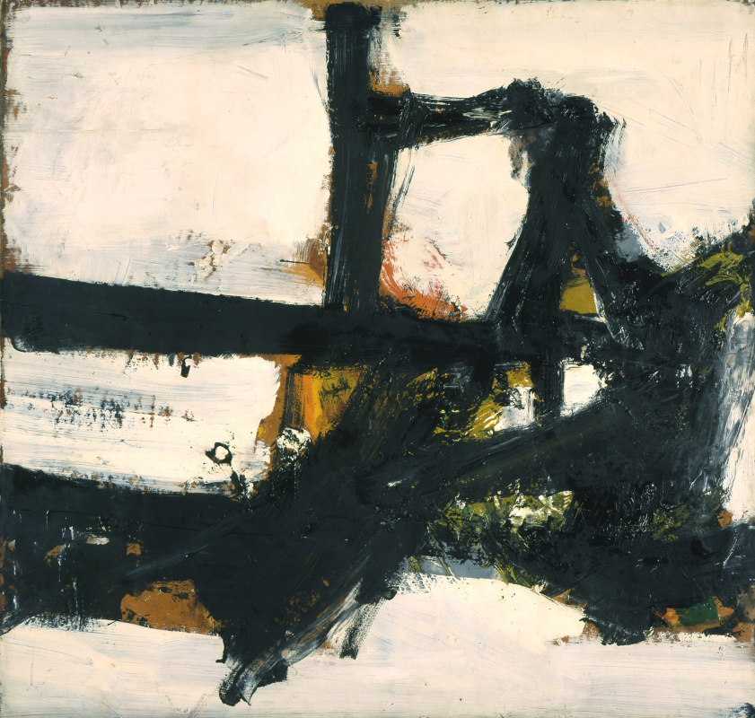 Franz Kline. Orange outline