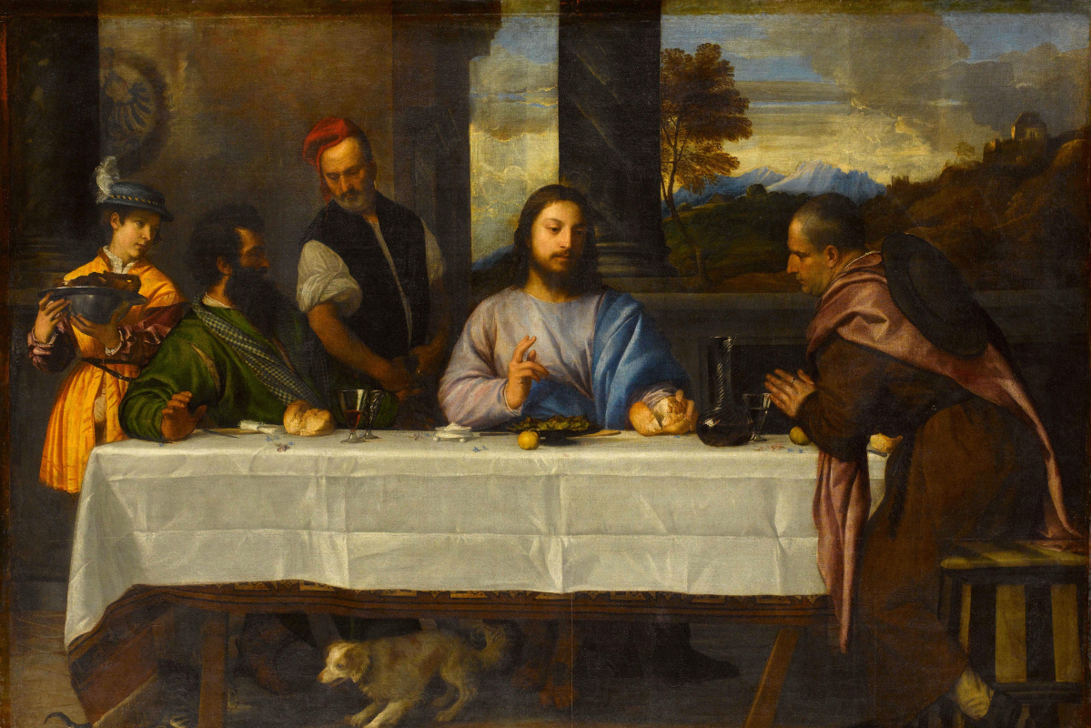 Titian Vecelli. Supper at Emmaus