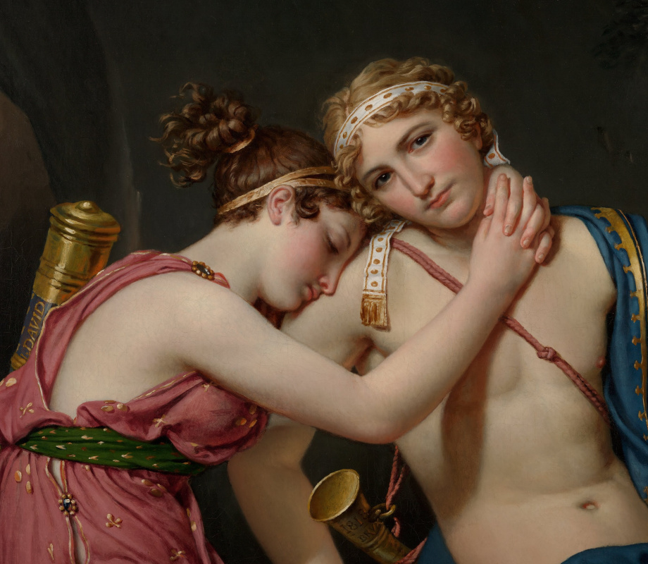 Jacques-Louis David. The farewell of Telemachus and of the Eucharist. Fragment