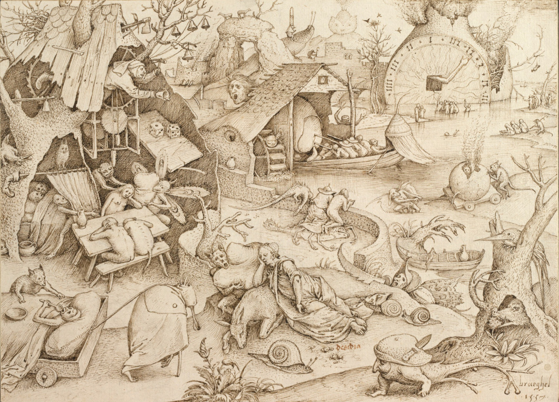 Pieter Bruegel The Elder. Idleness