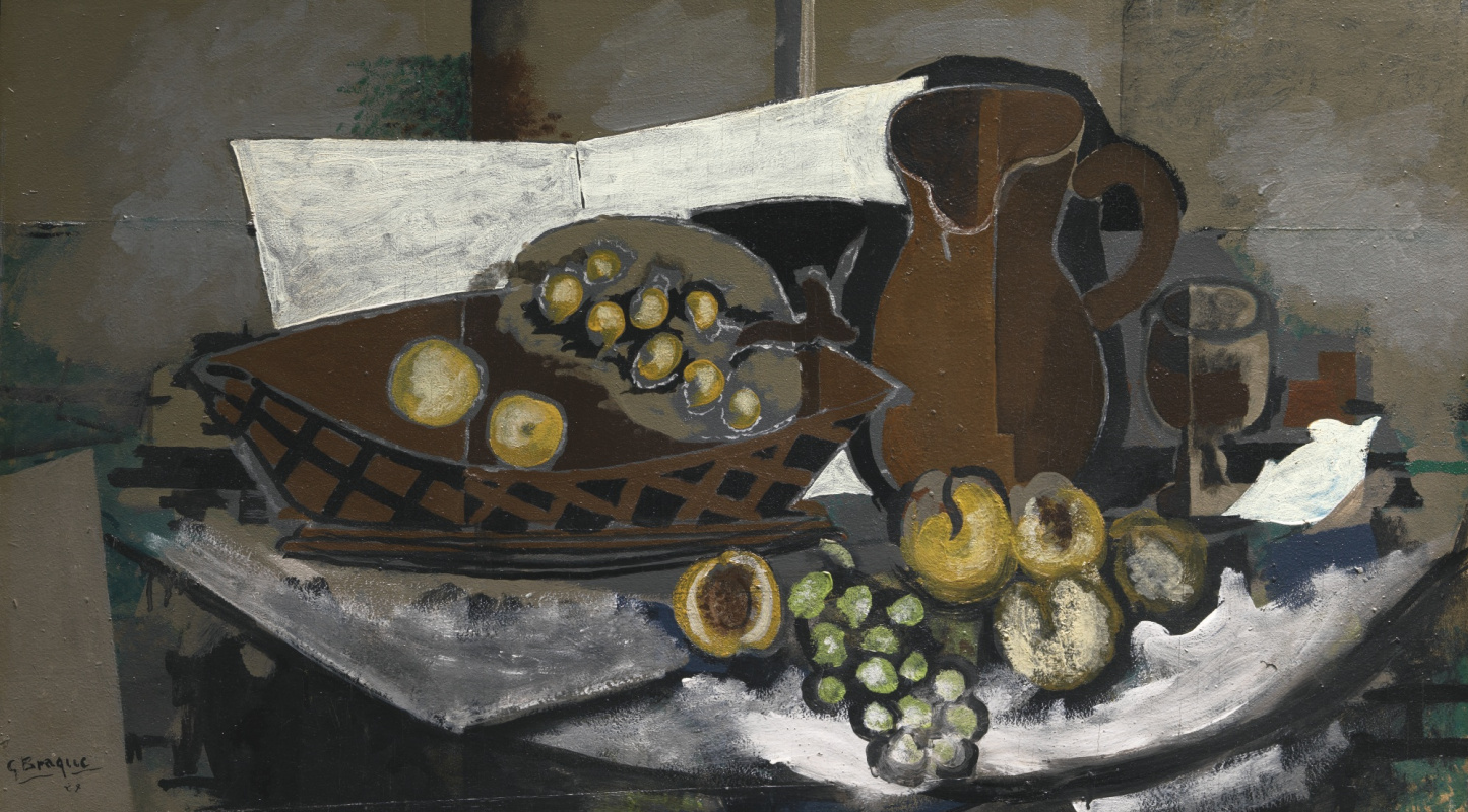 Georges Braque. Still life with a basket of fruit
