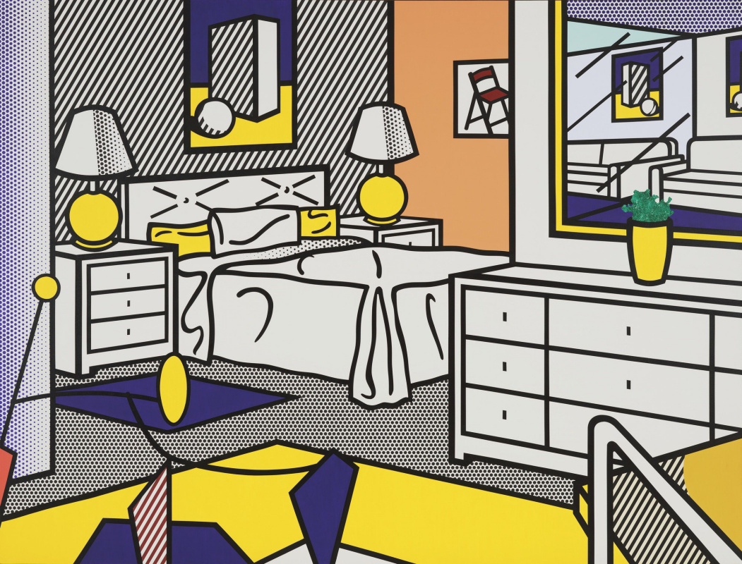 Roy Lichtenstein. The interior with the movement