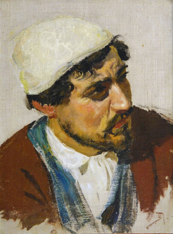 Vasily Polenov. The head of the Jerusalem Jews. Study for the painting "Christ and the sinner"